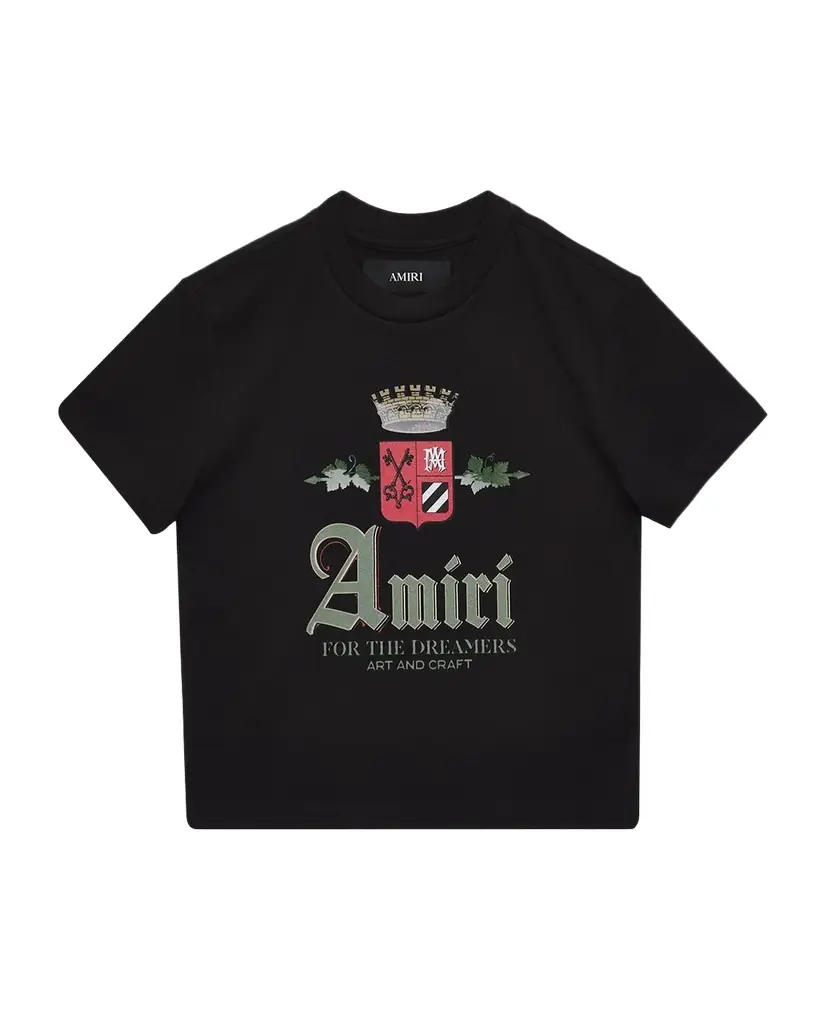 Amiri Kid 's Chateau Crown Printed T-Shirt, Size 4-12
