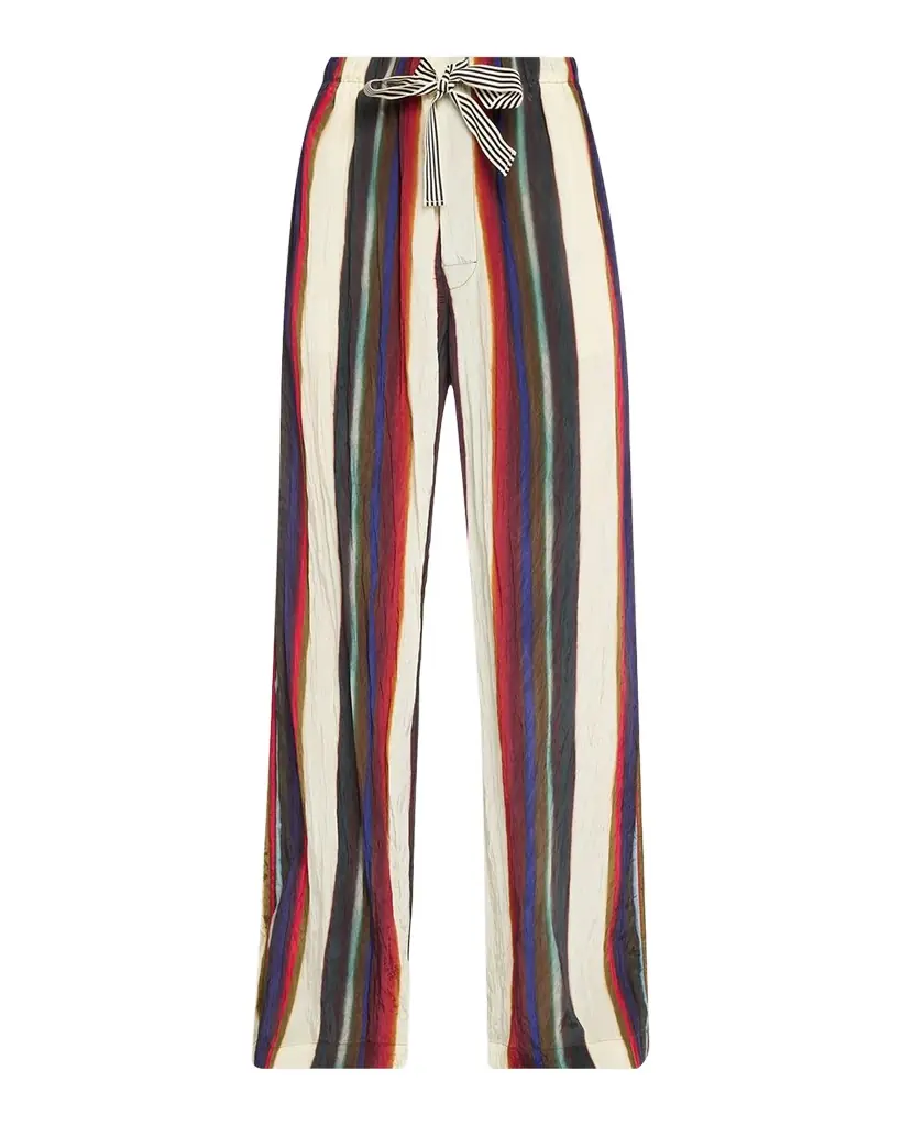 CHRISTOPHER JOHN ROGERS Morris Stripe Relaxed Wide-Leg Pants