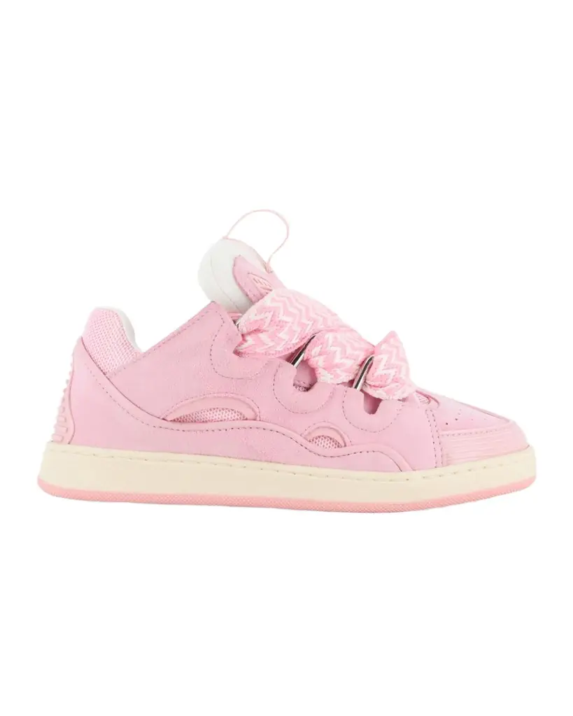 Lanvin Kid 's Curb Lace-Up Sneakers, Kids