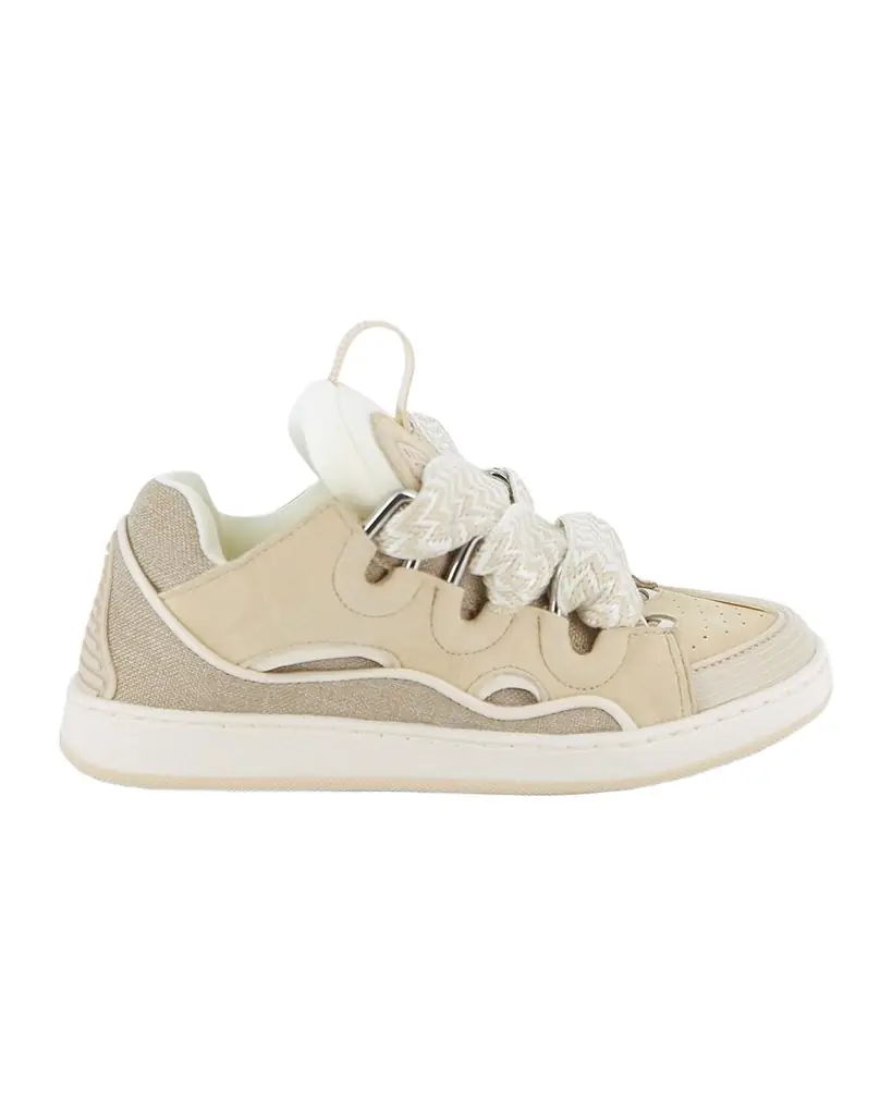 Lanvin Kid 's Curb Lace-Up Sneakers, Kids