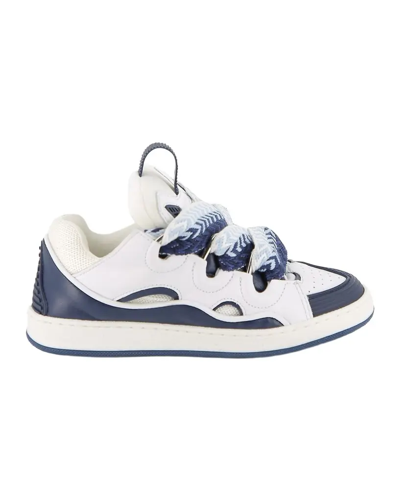 Lanvin Kid 's Curb Lace-Up Sneakers, Kids