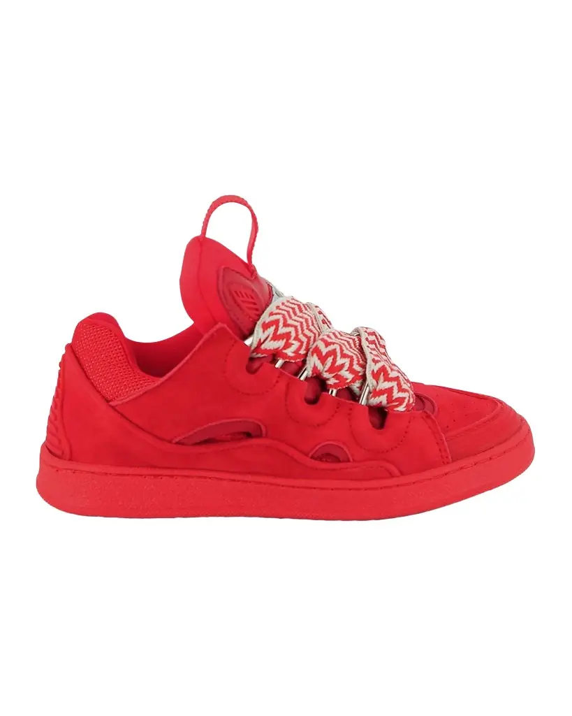 Lanvin Kid 's Curb Lace-Up Sneakers, Kids