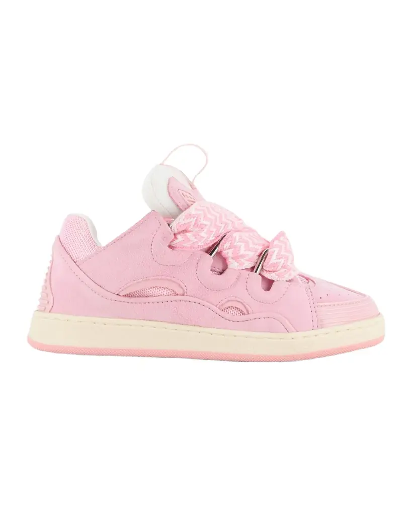 Lanvin Kid 's Curb Lace-Up Sneakers, Kids