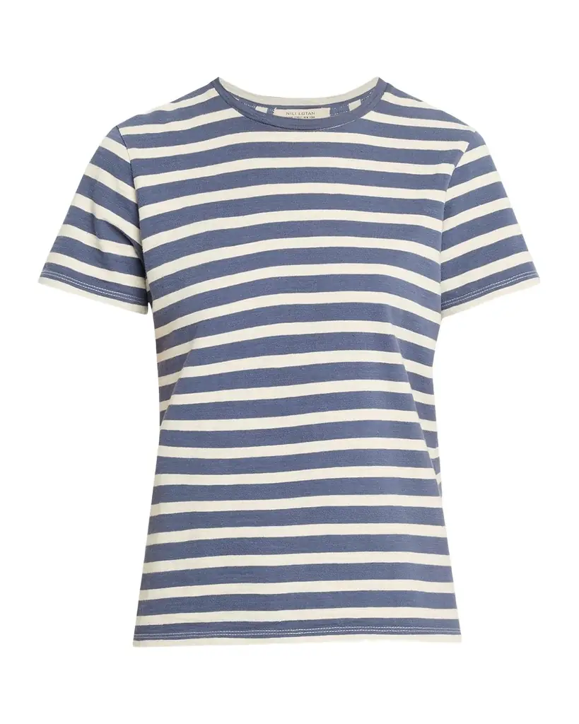Nili Lotan Lana Striped Short-Sleeve T-Shirt