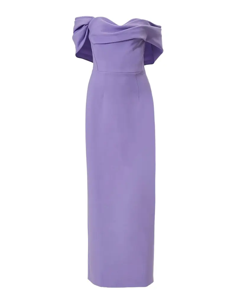 Carolina Herrera Sofia Off-The-Shoulder Column Gown - Women's Clothing