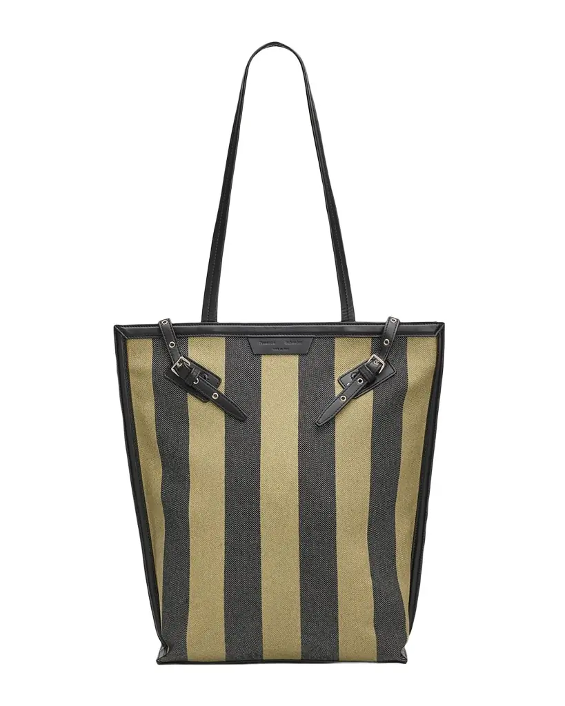 Proenza Schouler Striped Canvas North-South Tote Bag