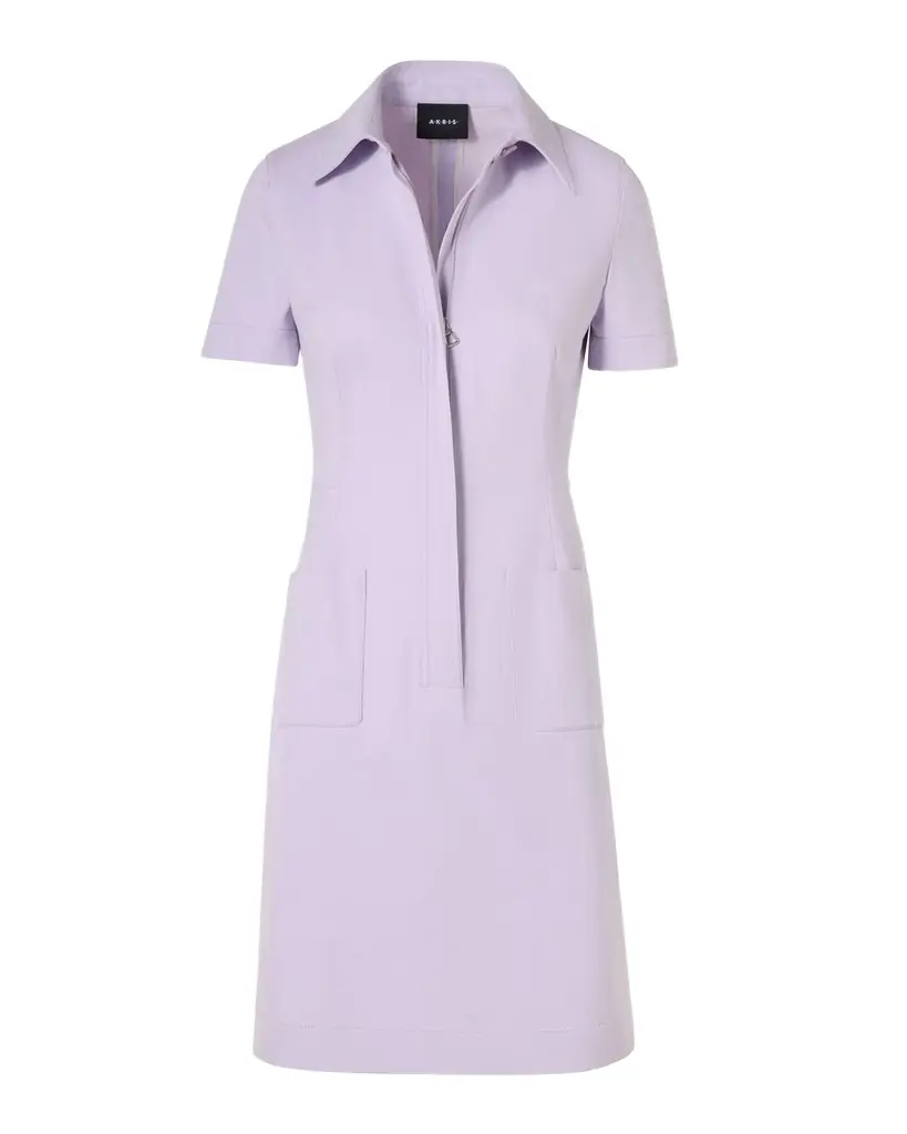 Akris Stretch Denim Mini Tunic Dress