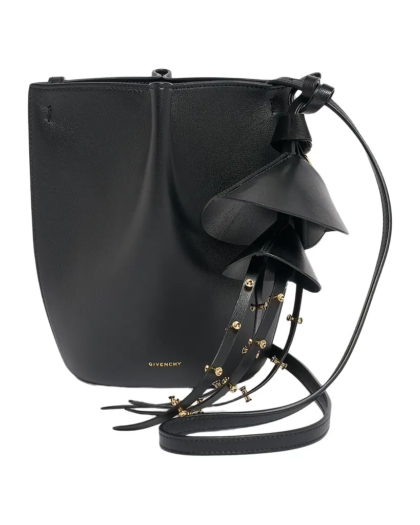 Givenchy Snap Nano Leather Bucket Crossbody Bag