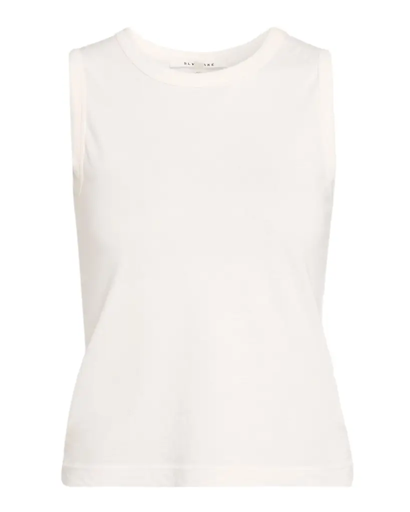 SLVRLAKE Crewneck Cotton Tank Top