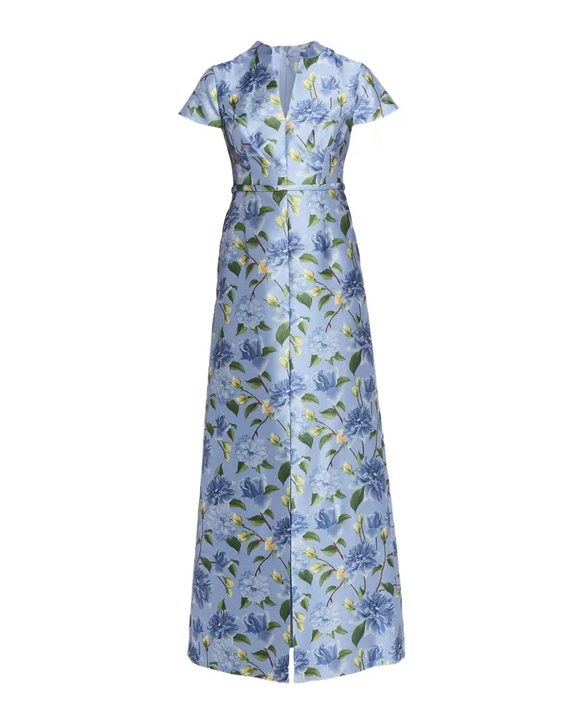 SACHIN BABI Marni Floral-Print Gazar Gown