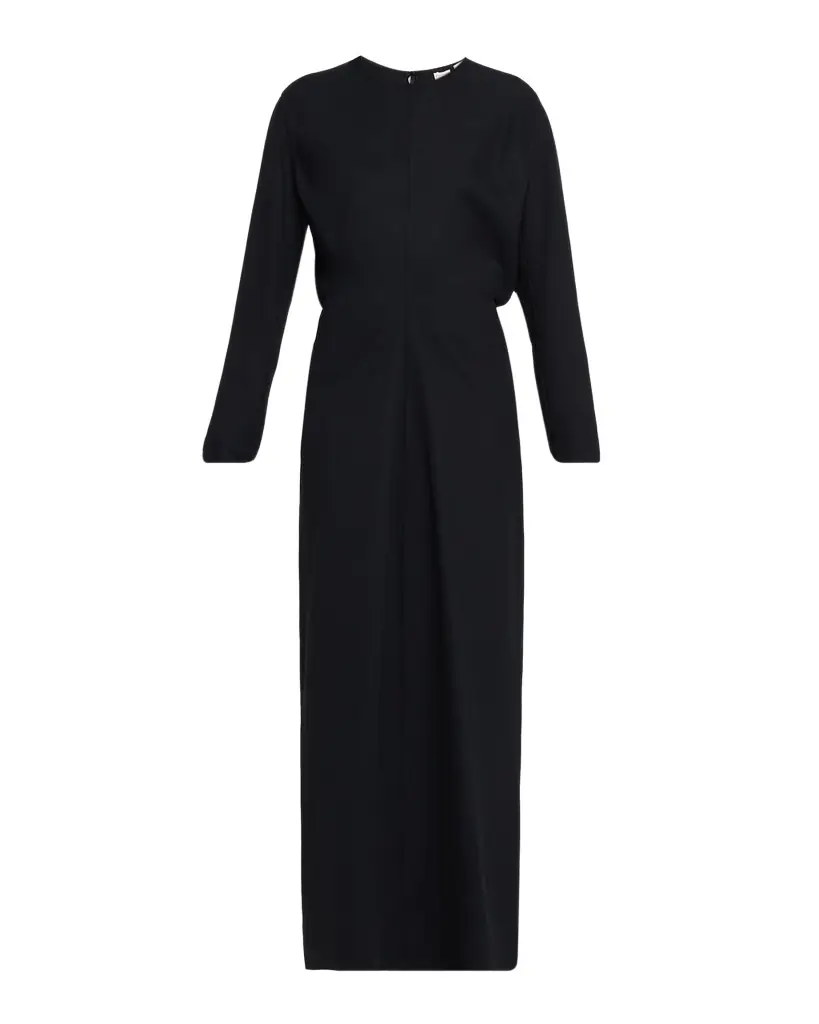 Toteme Slouch Waist Long-Sleeve Ankle Dress