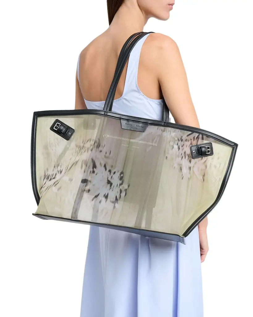 Proenza Schouler Days Printed Mesh Carryall Tote Bag