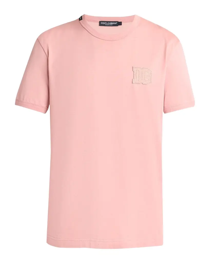 Dolce & Gabbana Men 's Cotton DG-Patch Crewneck T-Shirt