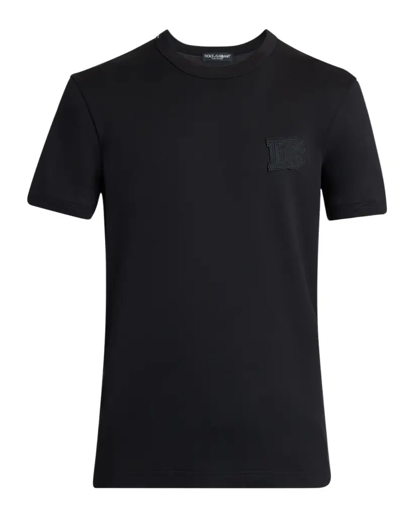 Dolce & Gabbana Men 's Cotton DG-Patch Crewneck T-Shirt