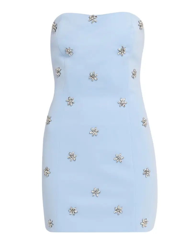 Generation Love Pixie Strapless Crystal-Embellished Mini Dress
