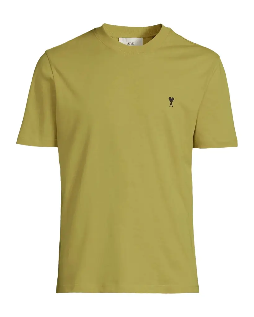 Ami Paris Men 's Cotton Ami De Coeur Cotton Crewneck T-Shirt - Women's Clothing
