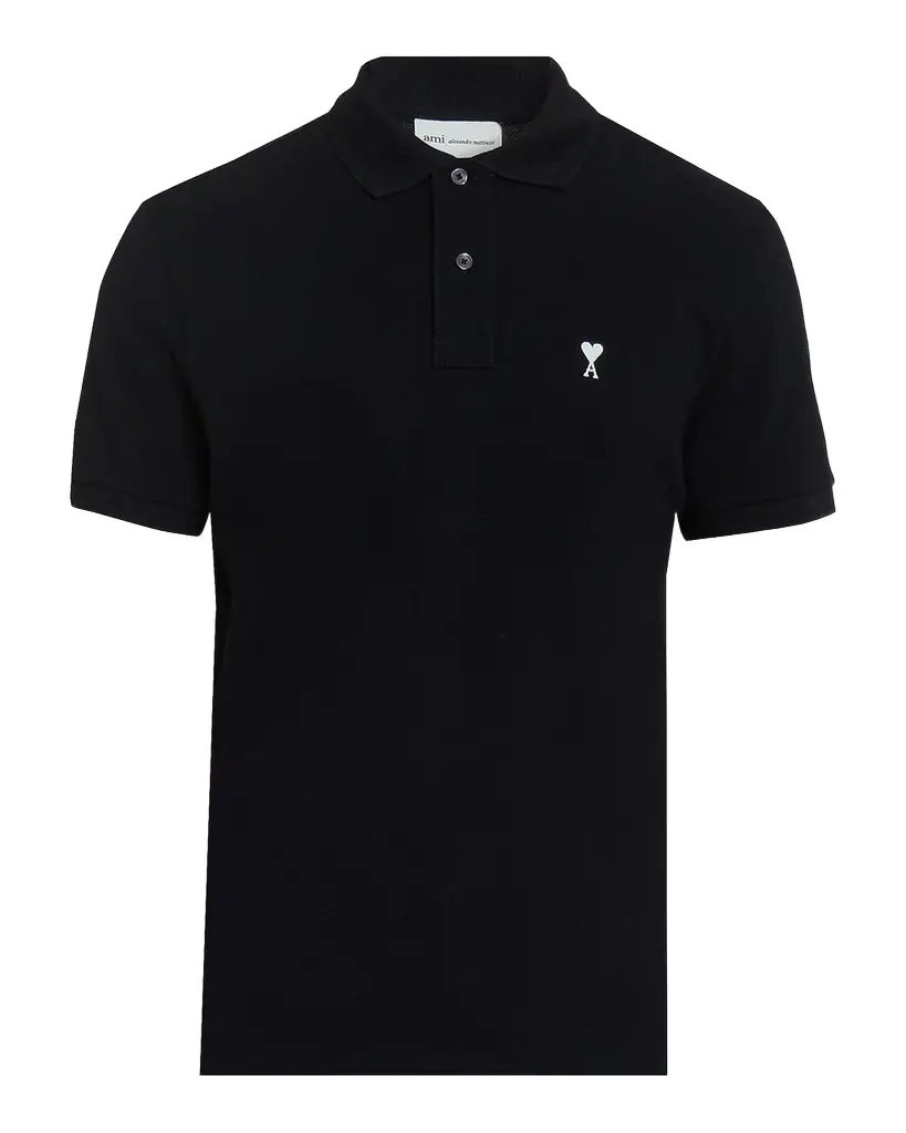 Ami Paris Men 's Cotton Pique Ami De Coeur Polo Shirt