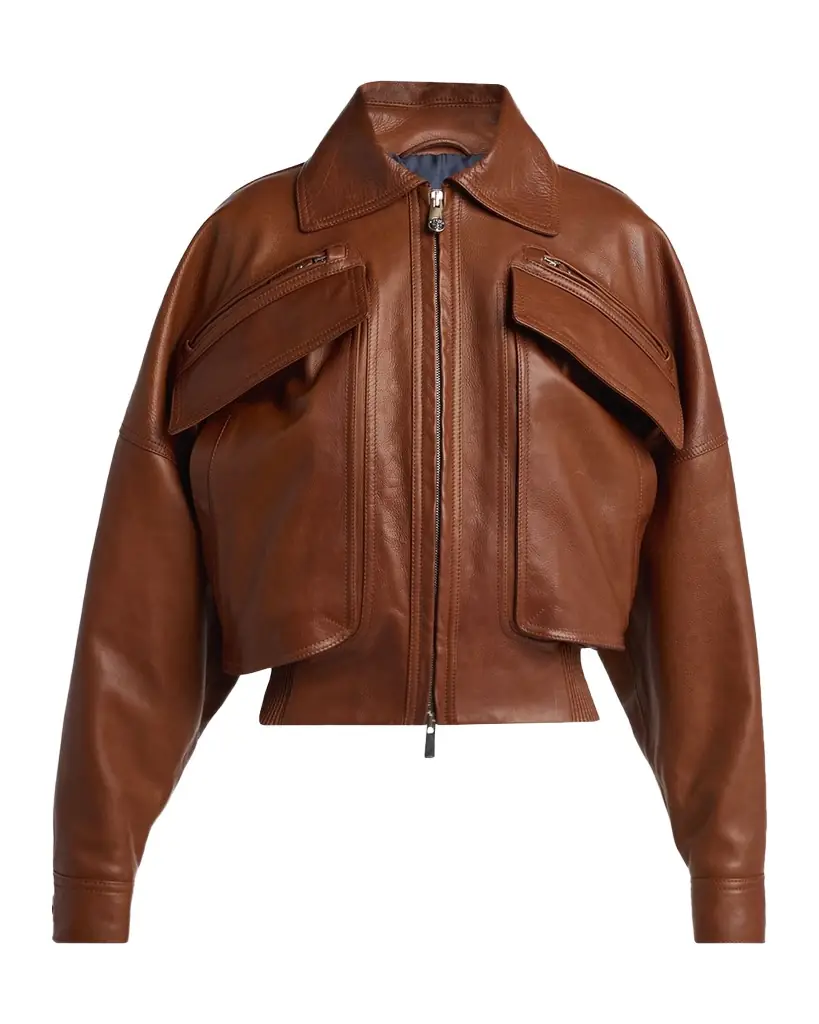 Versace Blouson Leather Jacket
