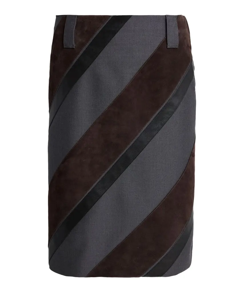 Versace Paneled Midi Skirt