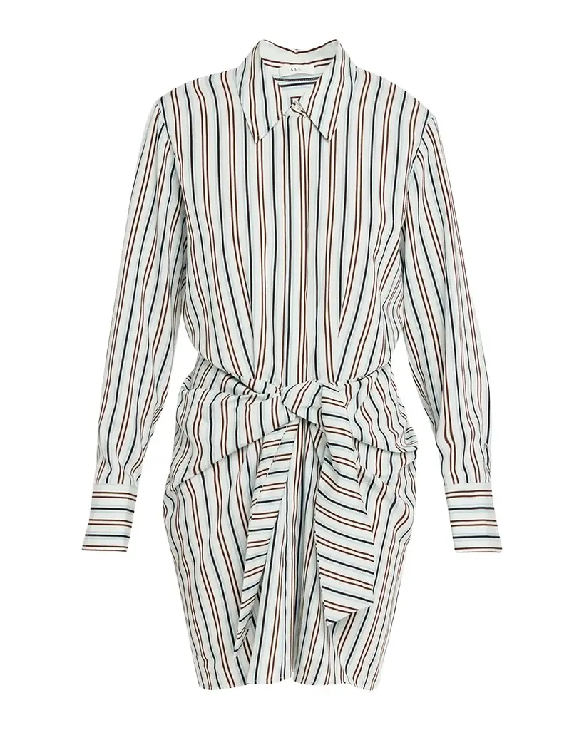 A.L.C. Mia Striped Mini Shirtdress