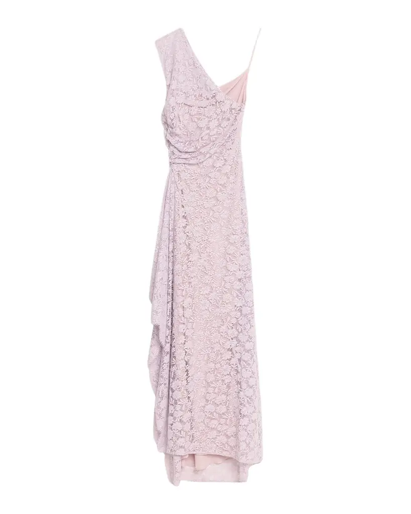 A.L.C. Gia Asymmetric Draped Lace Gown