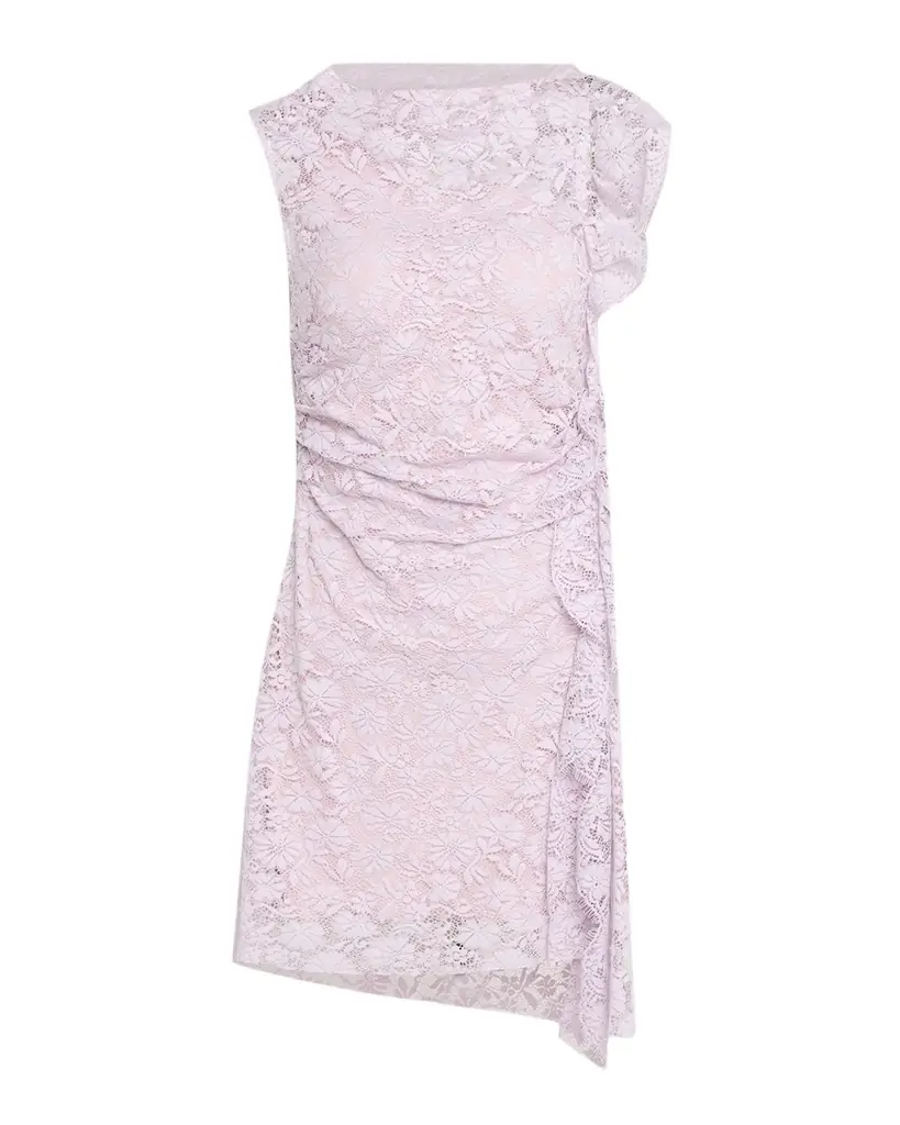 A.L.C. Astra Lace Ruffle Mini Dress