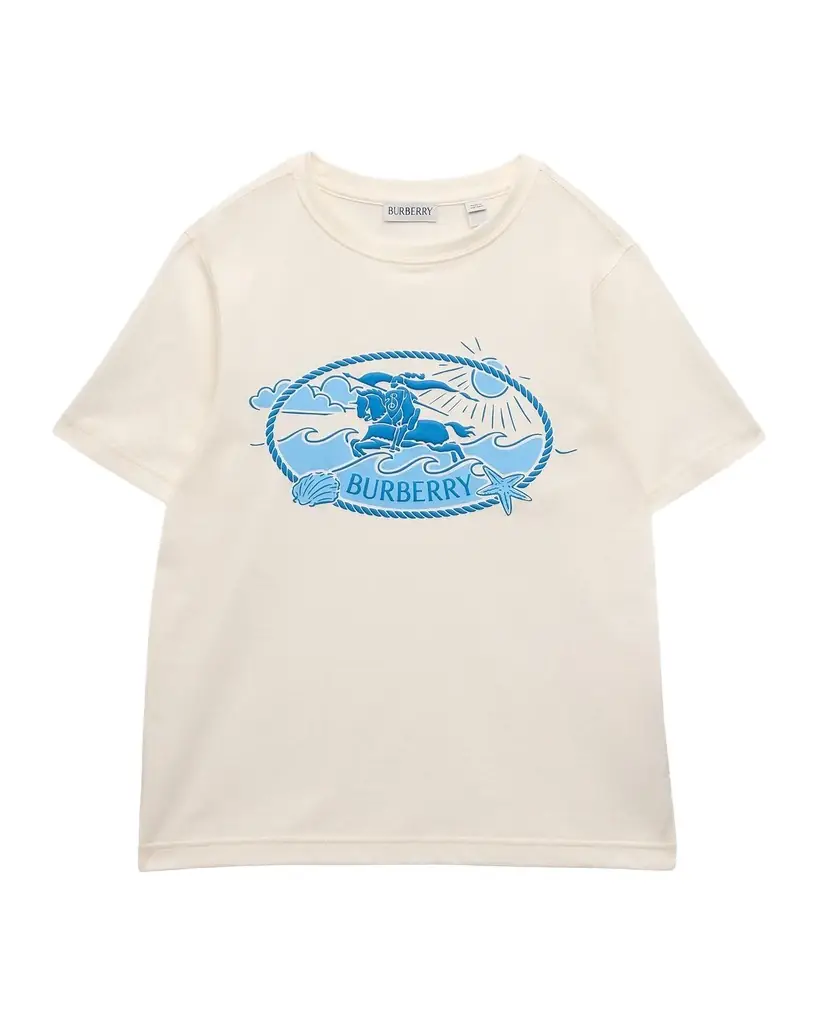 Burberry Boy 's Knight Stamp Cotton T-Shirt, Size 4-14
