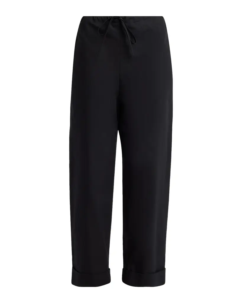 THE ROW Delano Straight-Leg Cotton Poplin Pants