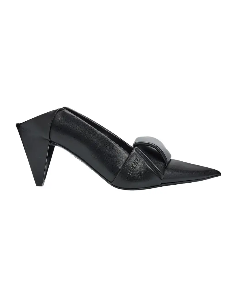 Loewe 70mm Origami Folded Leather Mule Pumps