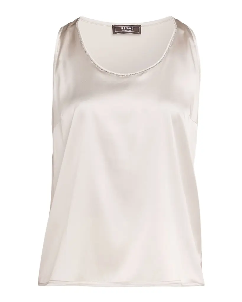 Peserico Scoopneck Satin Tank