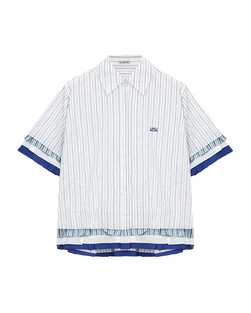 Loewe Short-Sleeve Layered Button-Down Shirt