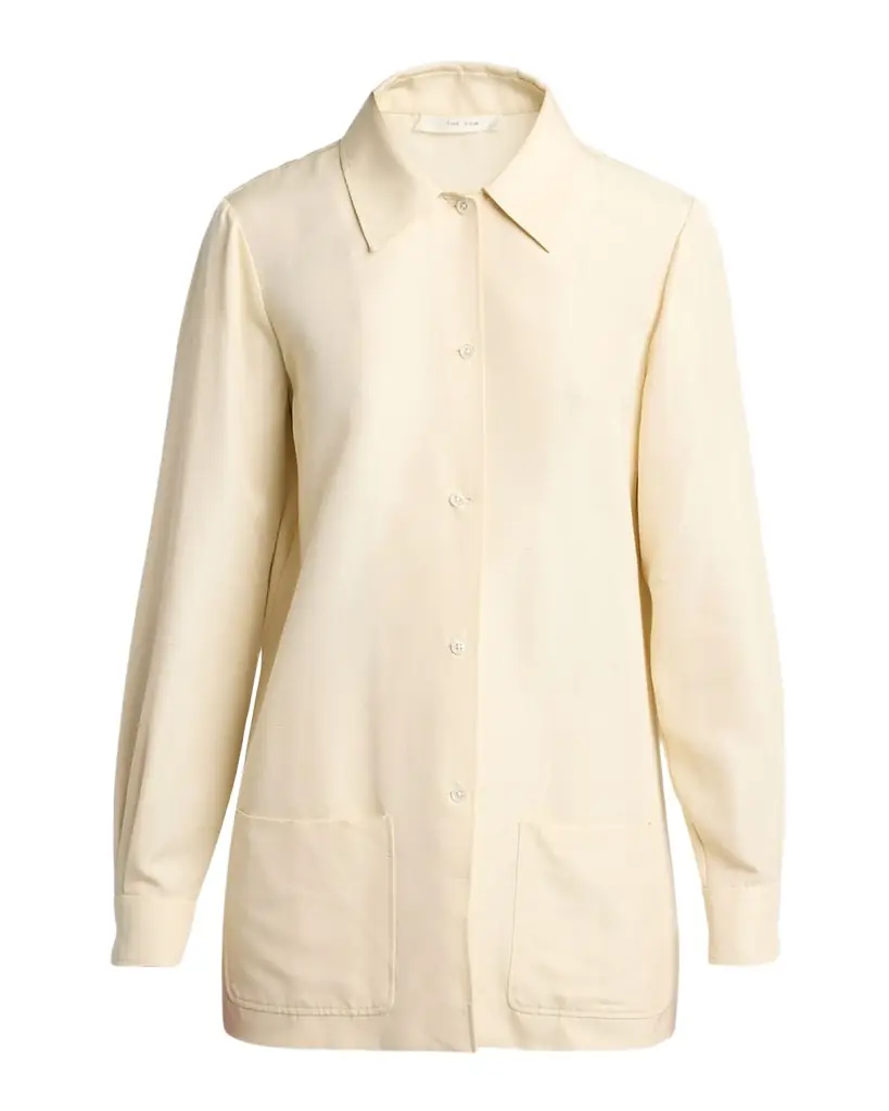 THE ROW Lucetta Silk Button-Front Shirt