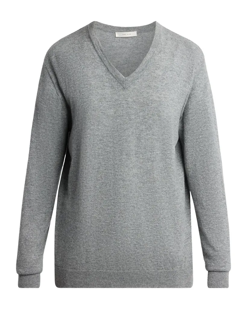 THE ROW Nian Cashmere V-Neck Sweater