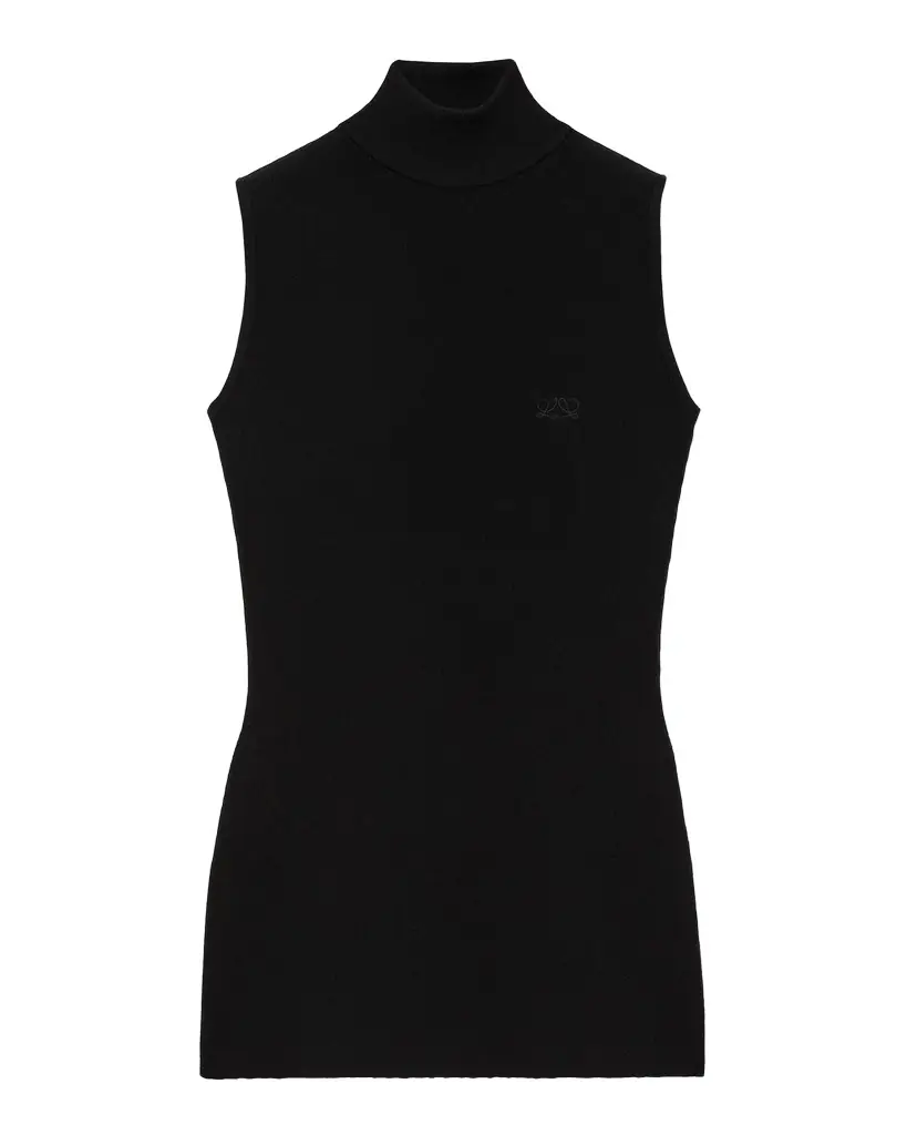 Loewe Turtleneck Sleeveless Knit Sweater