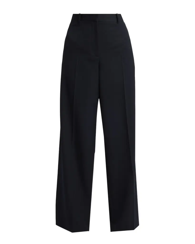 THE ROW Dender Straight-Leg Wool Gabardine Pants