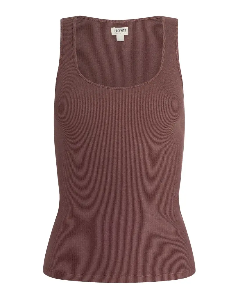 L 'Agence Adira Scoop-Neck Tank Top