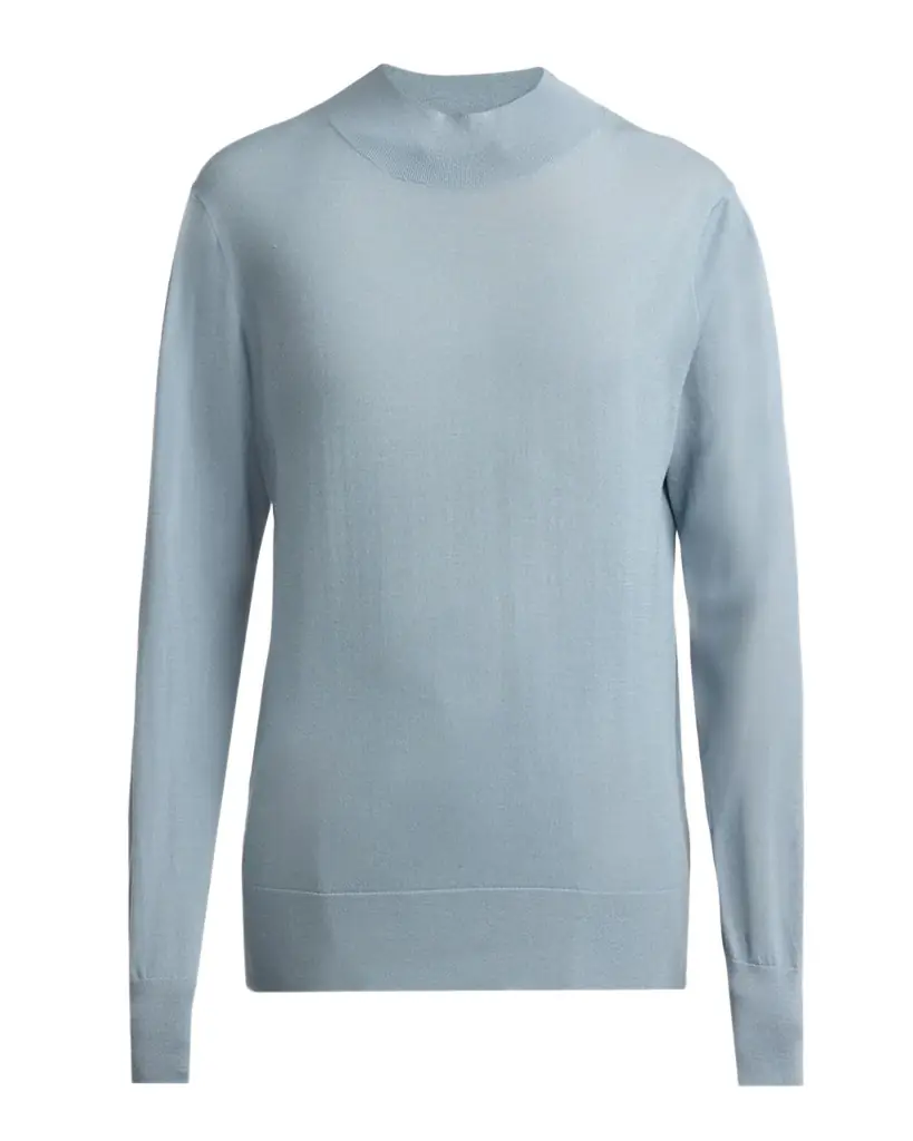 THE ROW Nari Mock-Neck Merino Wool Sweater