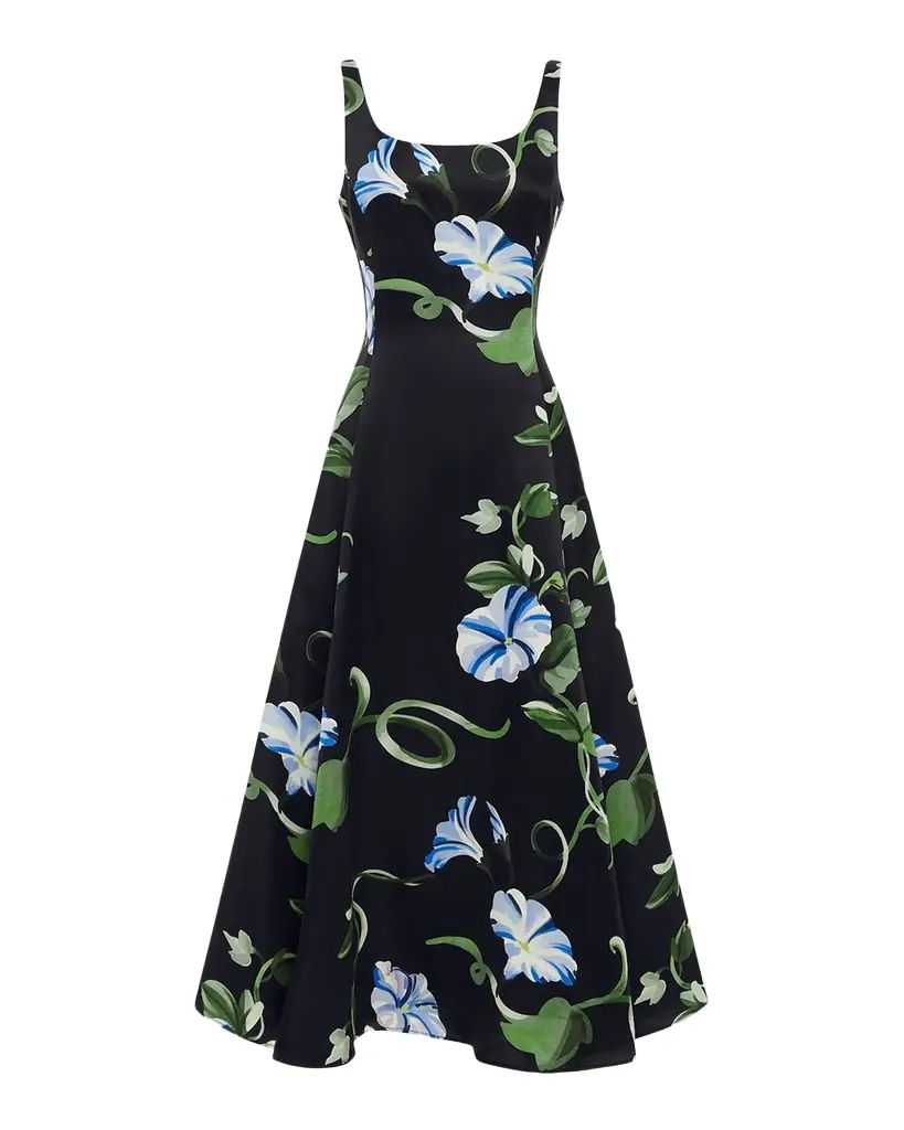 LEO LIN Serafina Printed Sleeveless A-Line Maxi Dress