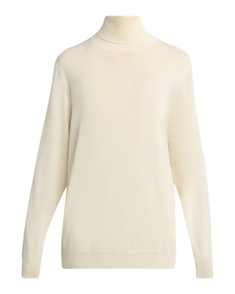 THE ROW Nabari Cashmere Long-Sleeve Turtleneck Sweater