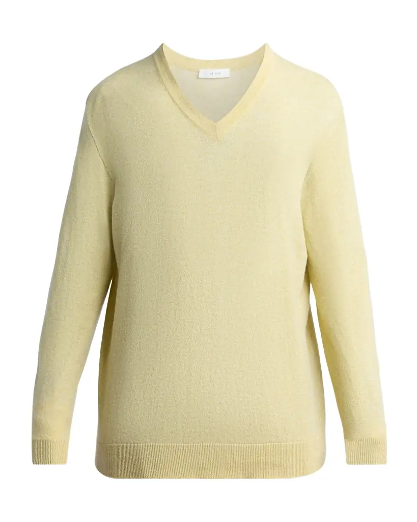 THE ROW Nian Cashmere V-Neck Sweater