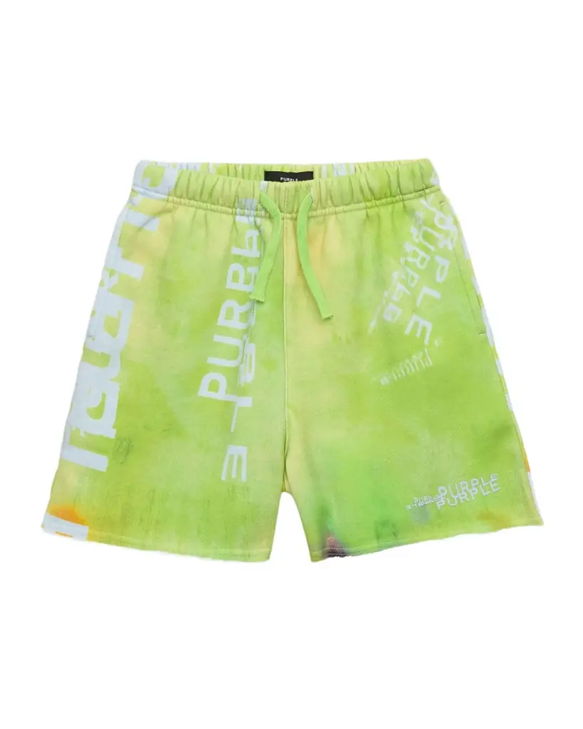 Purple Kids Boy 's Tie-Dye Cotton Shorts, Size 4-