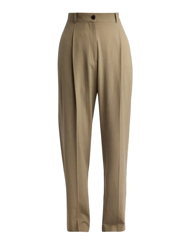 THE ROW Gianni Tapered Wool Gabardine Pants