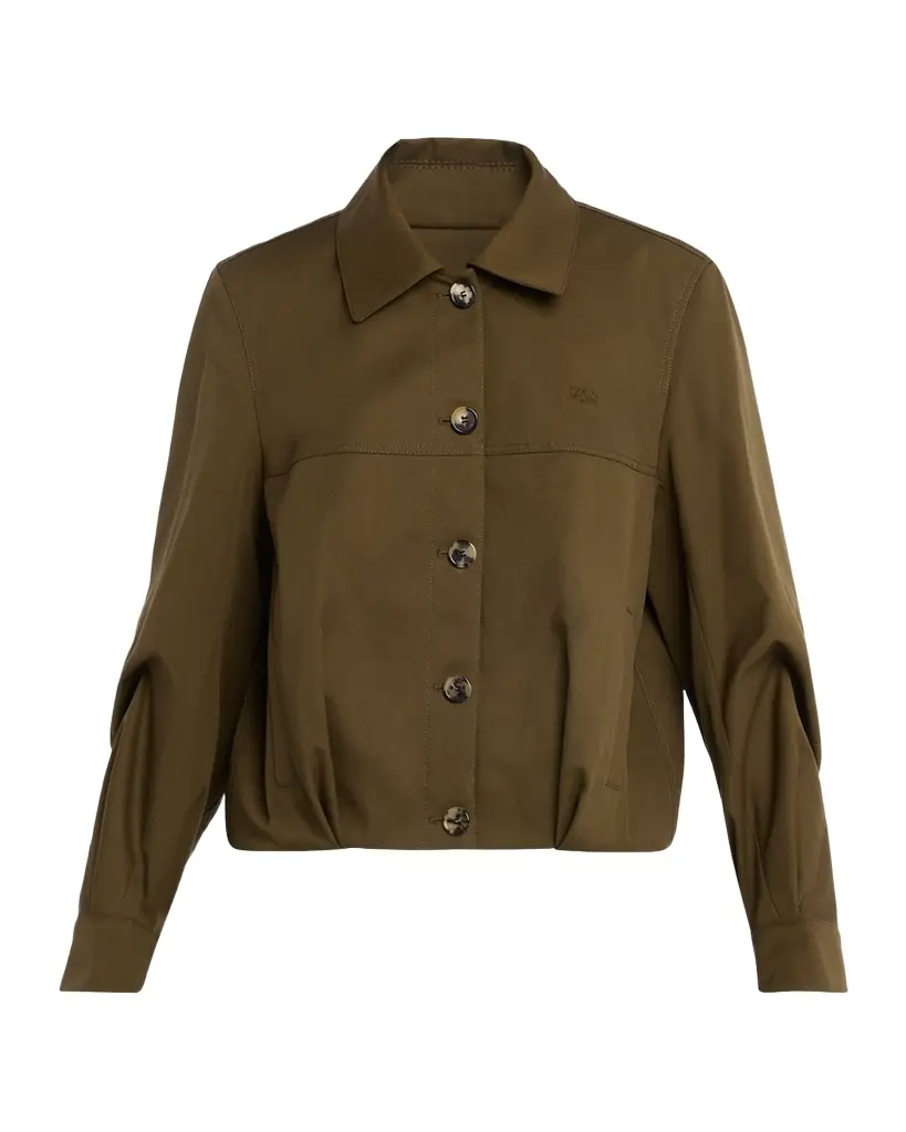 Loewe Single-Breasted Cotton Balloon Jacket