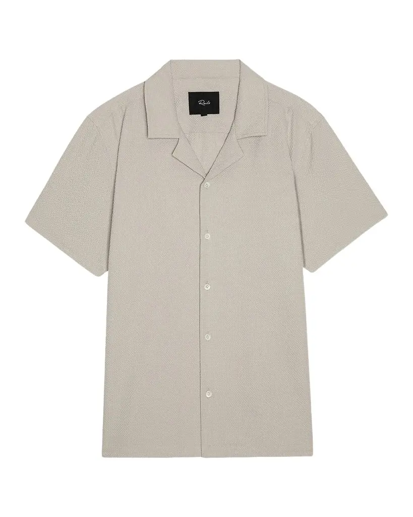 Rails Men 's Short-Sleeve Amalfi Shirt in Khaki