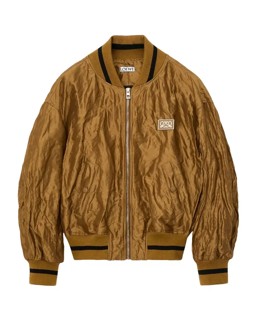 Loewe Satin Oversized Bomber Jacket