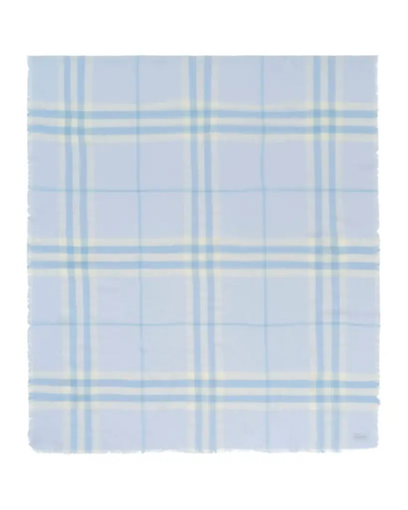 Burberry Wide Check Wool Scarf