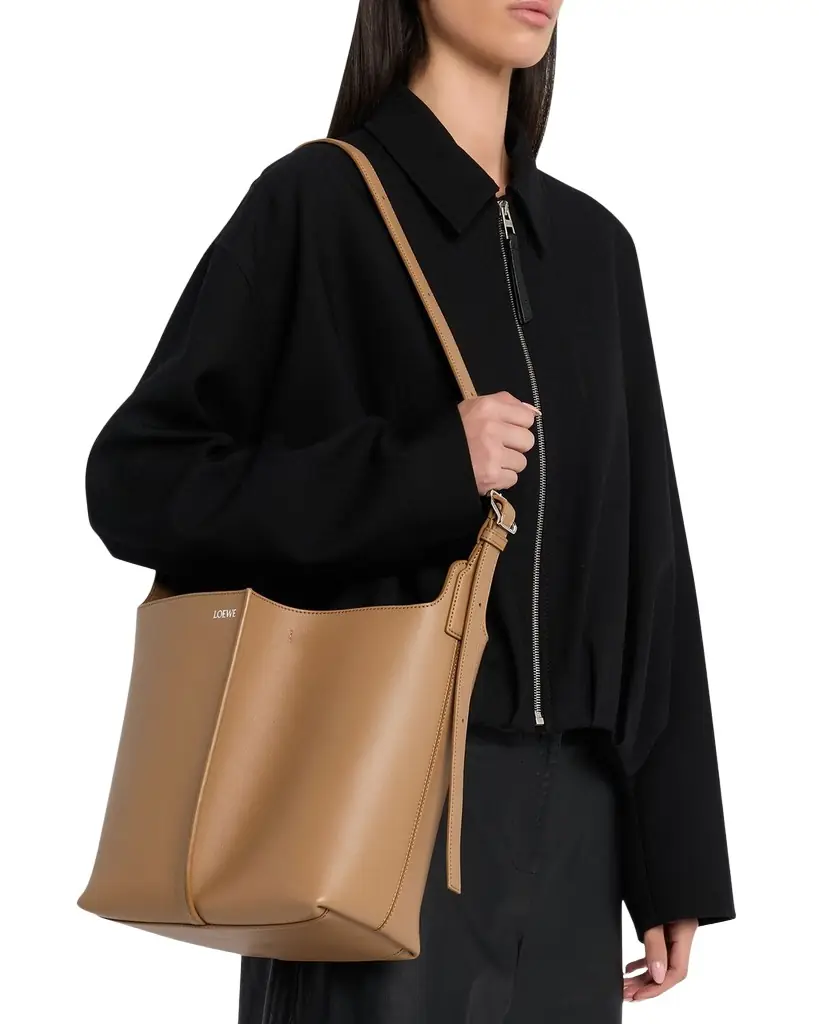 Loewe Bilbao Leather Bucket Bag