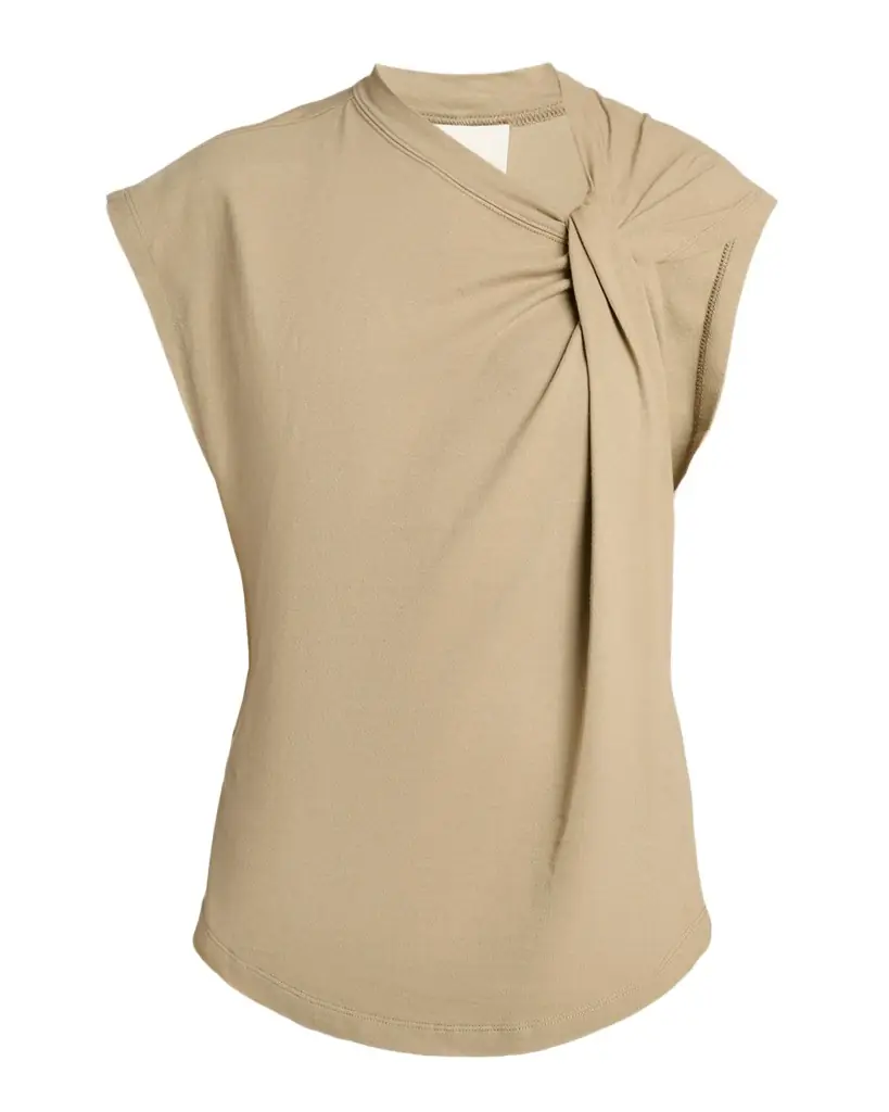 Isabel Marant Nayda Twisted Sleeveless T-Shirt