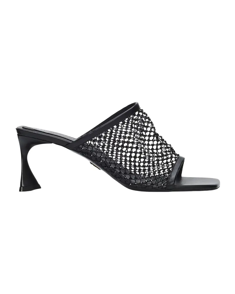 Stella McCartney 65mm Crystal Mesh Mules