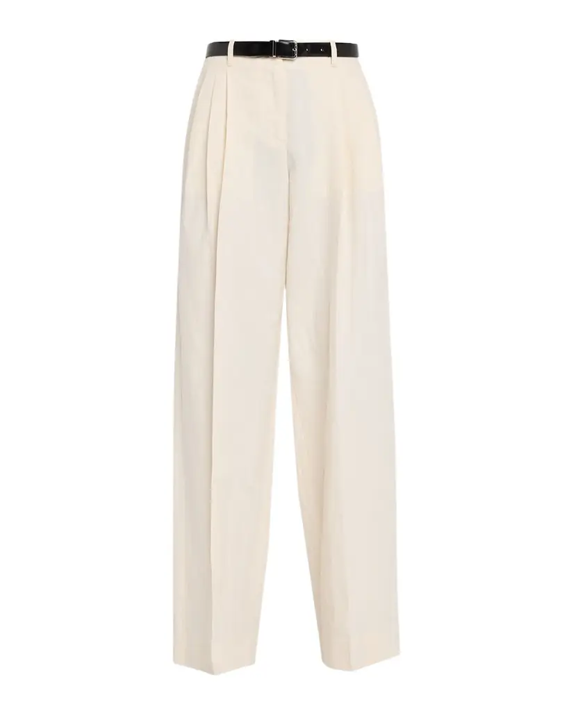 Dolce & Gabbana Rustic Cotton-Linen Canvas Straight-Leg Pants